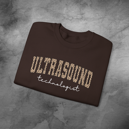 Ultrasound Tech Animal Print Crewneck