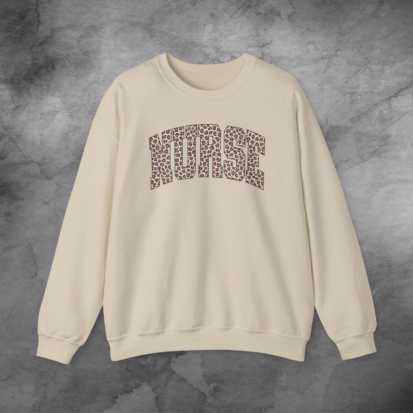 Nurse Animal Print Crewneck