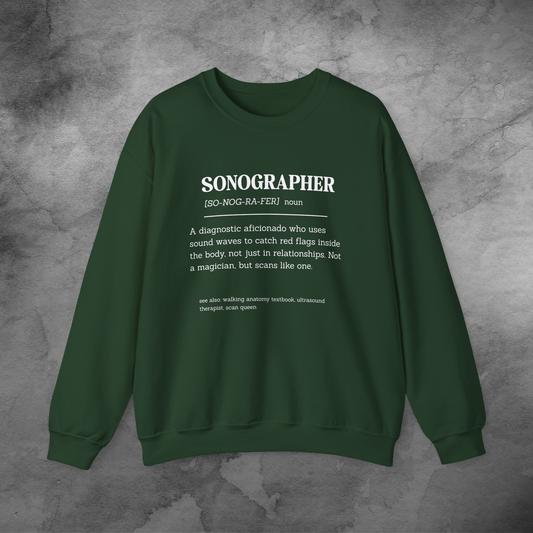 Sonographer Definition crewneck