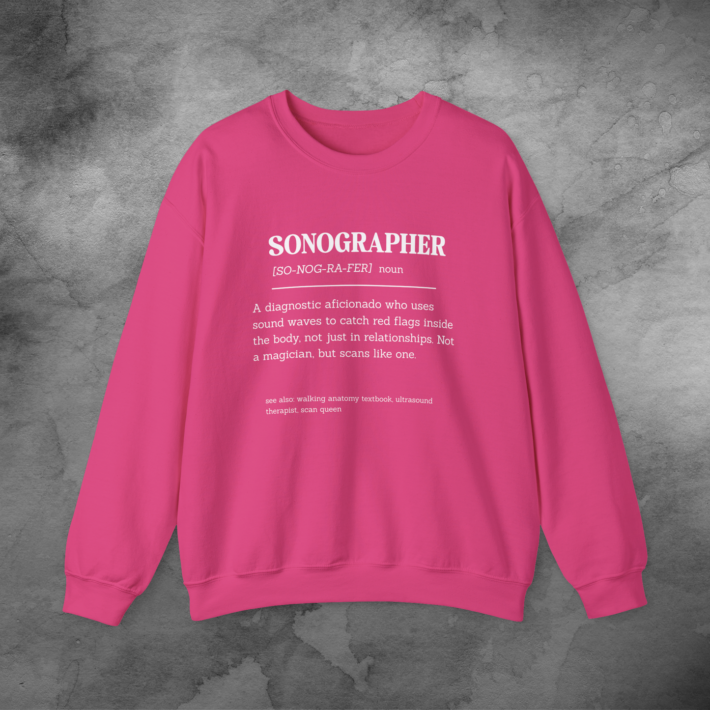 Sonographer Definition crewneck
