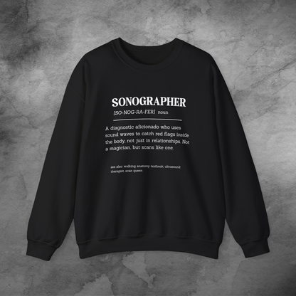 Sonographer Definition crewneck