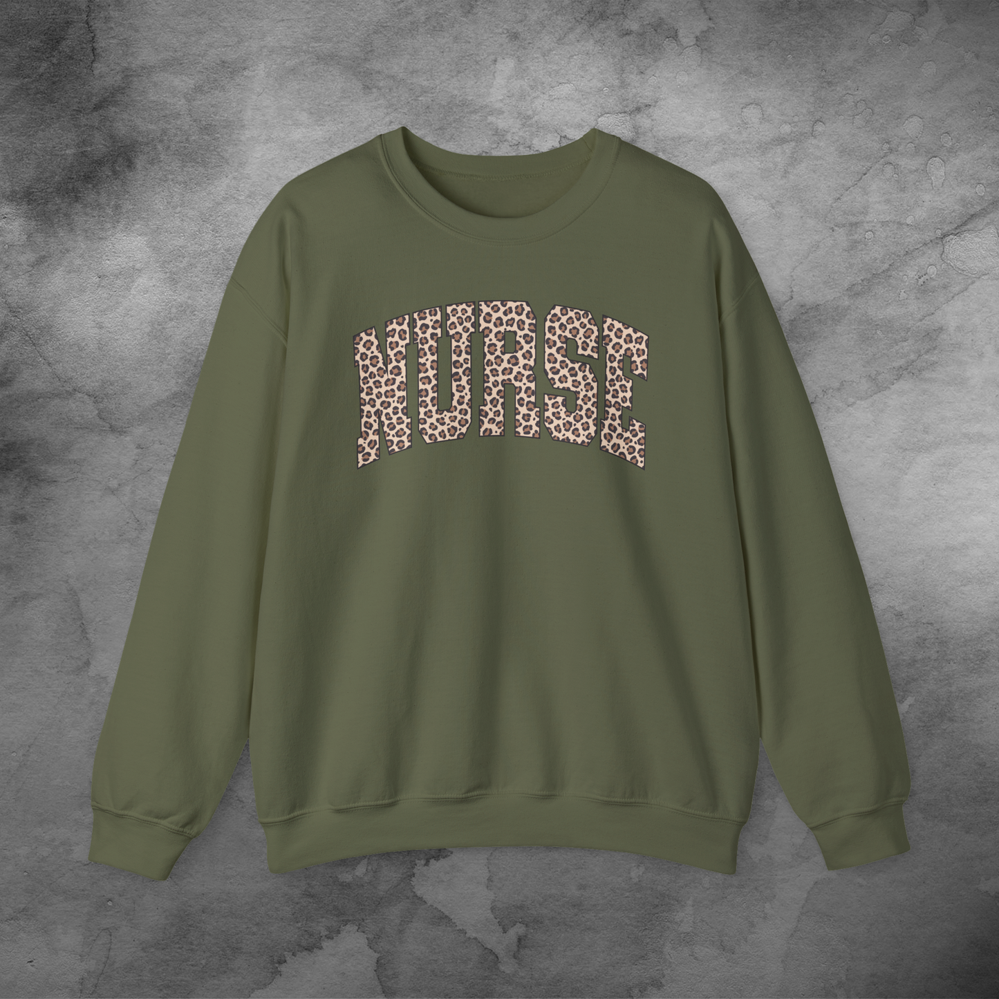 Nurse Animal Print Crewneck