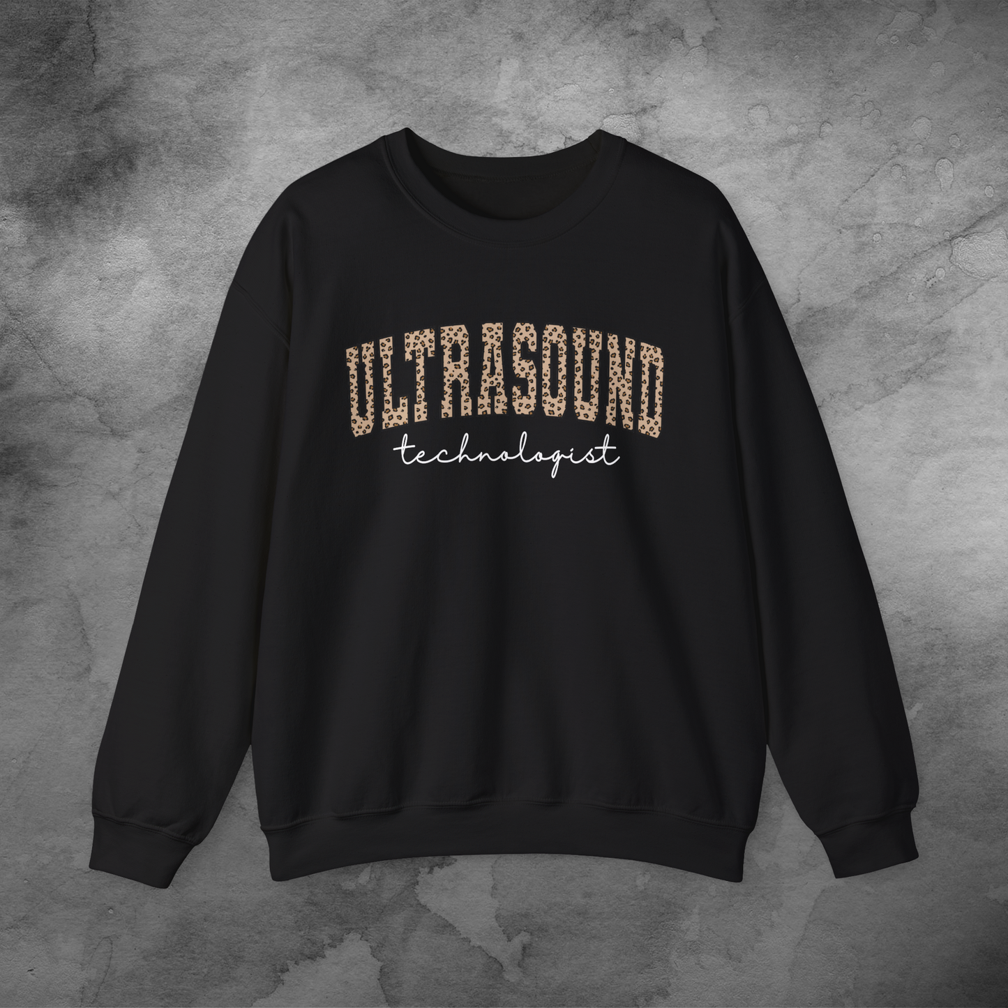 Ultrasound Tech Animal Print Crewneck