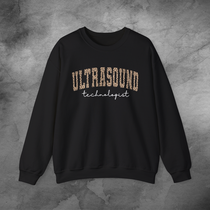 Ultrasound Tech Animal Print Crewneck