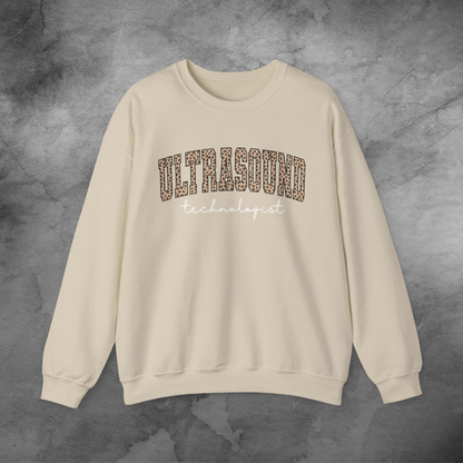 Ultrasound Tech Animal Print Crewneck